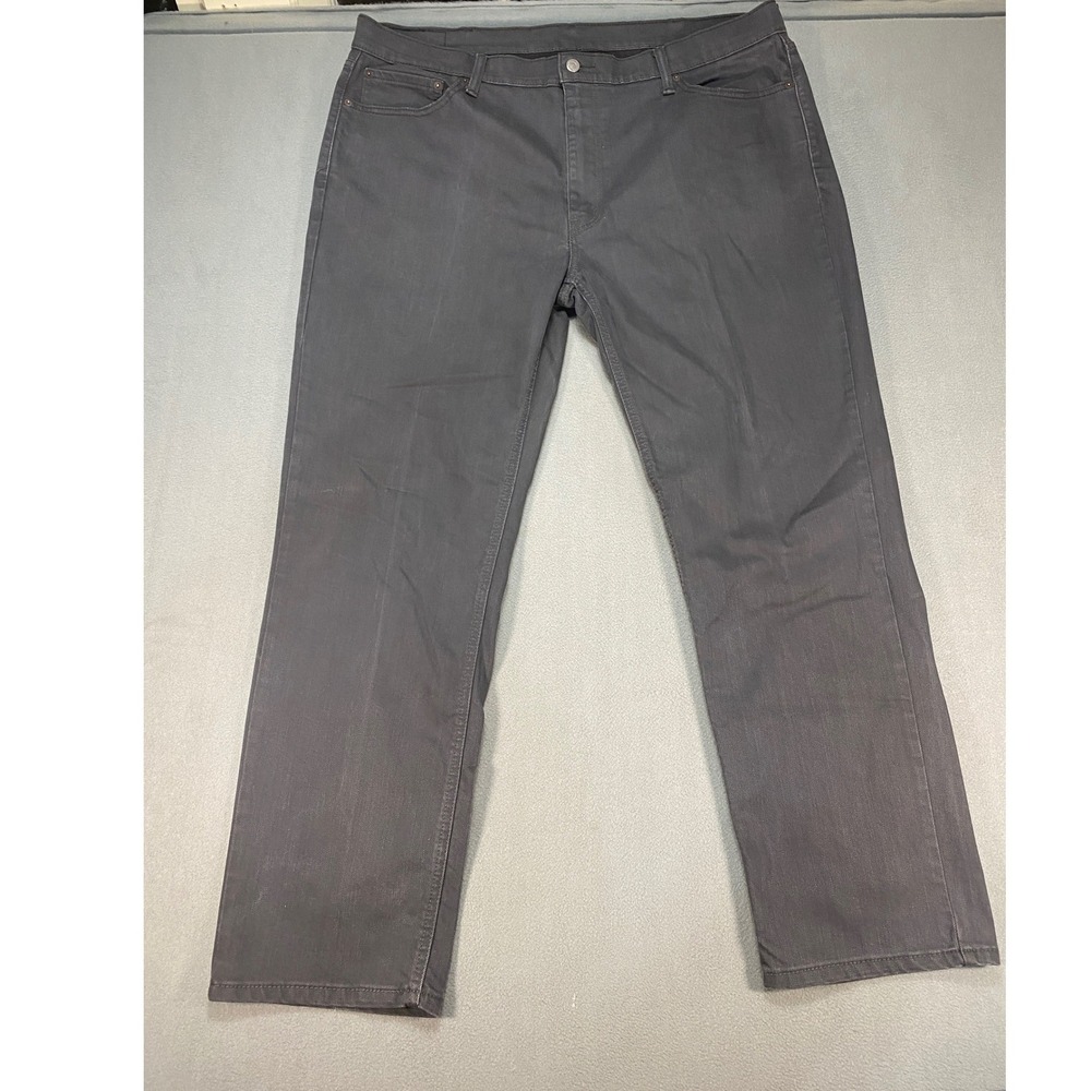 Levi's 541 Athletic Taper Pants Mens 42x32 Gray Stretch Cotton Denim Jeans